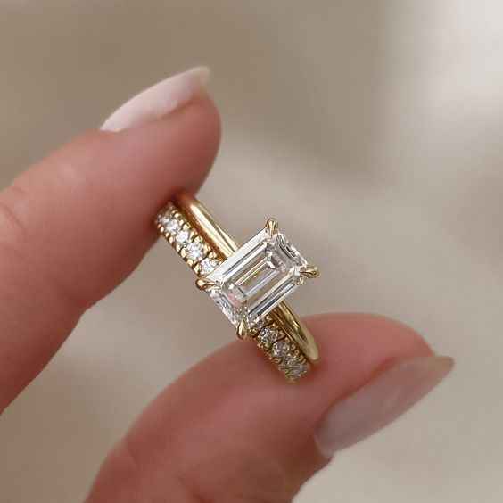 Vintage Zirconia Ring Set