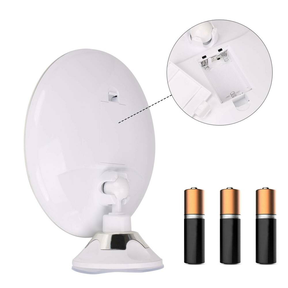 ConcaveGlow | 10x Magnifying LED Vanity Mirror 360° Rotation with Lights