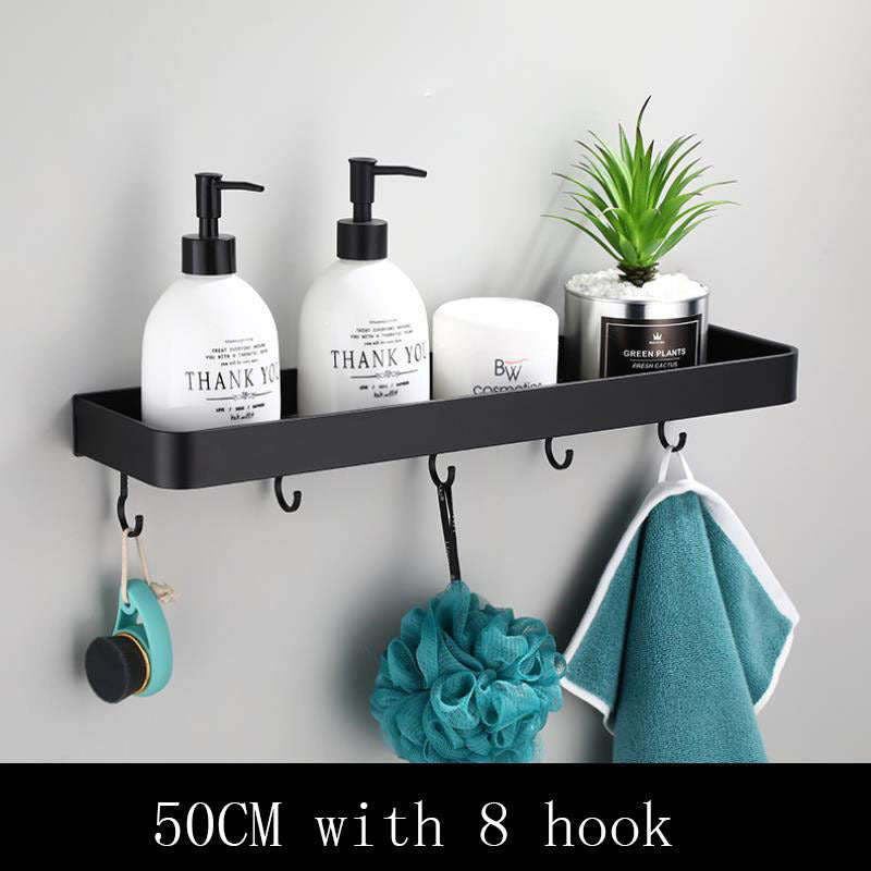 AluSpace | Black Space Aluminum Wall Shelf for Modern Simplicity