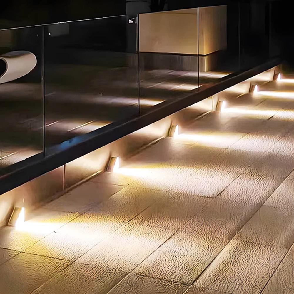 Ambros | Luminous Solar Stair Lights for Modern Outdoor Design