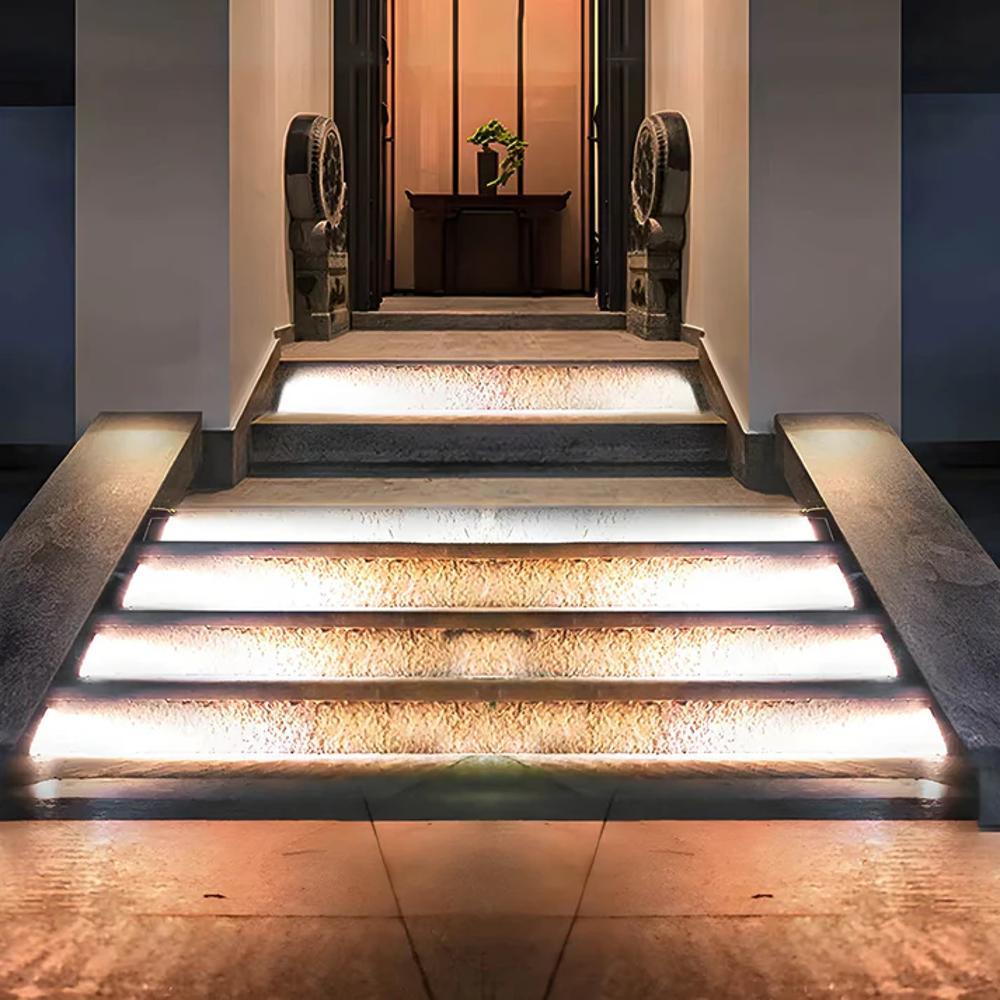Ambros | Luminous Solar Stair Lights for Modern Outdoor Design