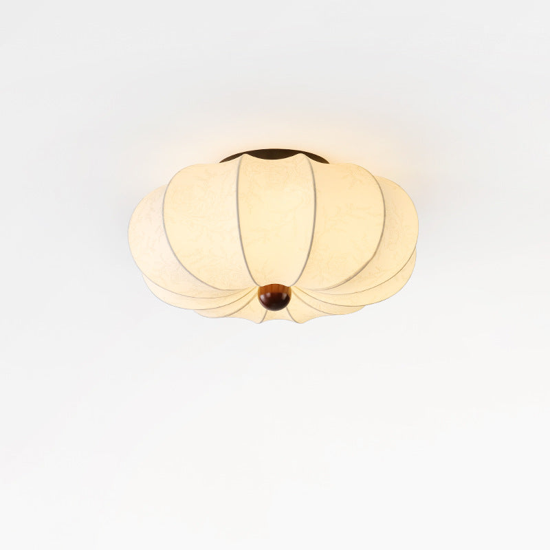 Ambrya | Retro-Inspired Silk Ceiling Lamp with Medieval Design