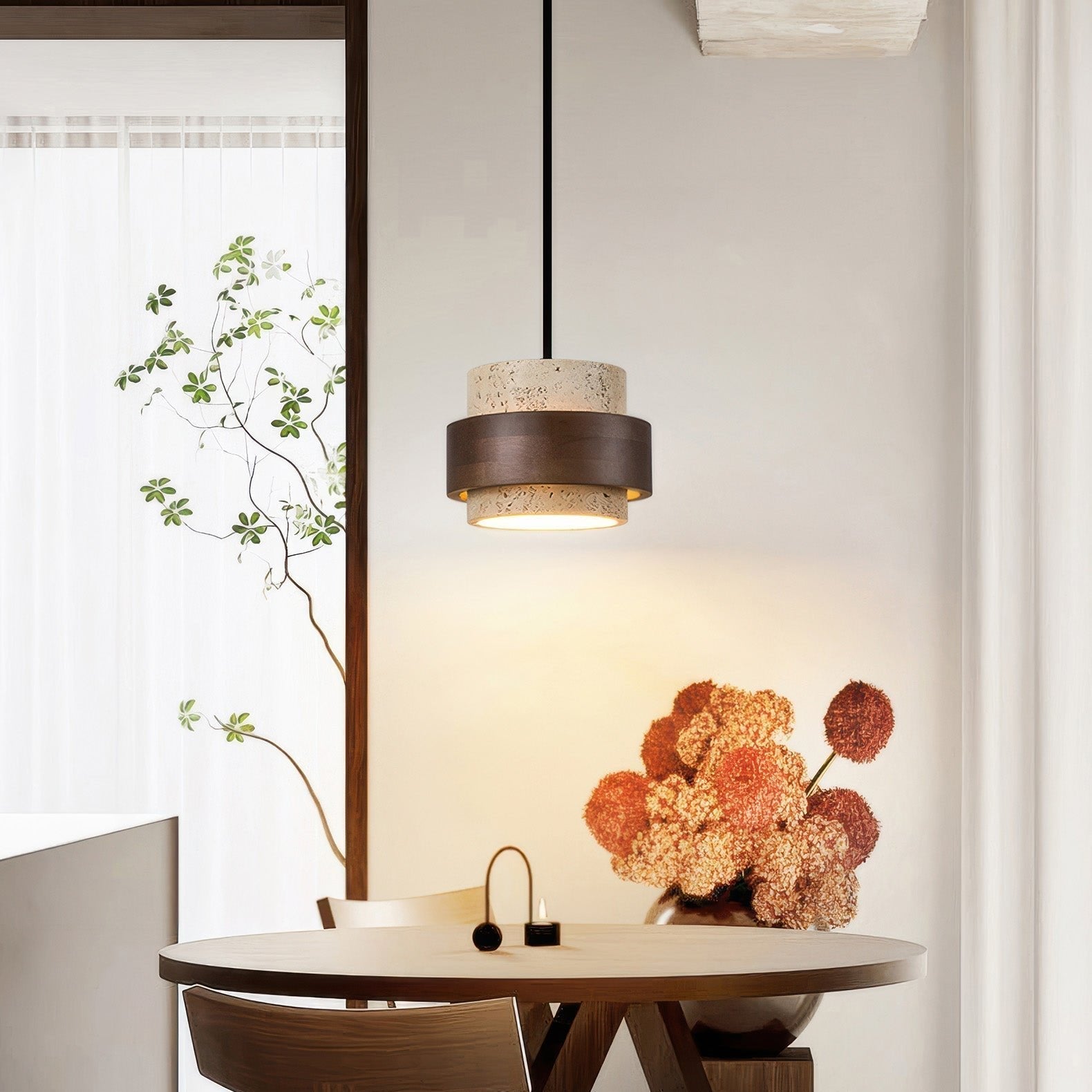 Ascend | Retro Stone Wabi-Sabi Pendant Lamp