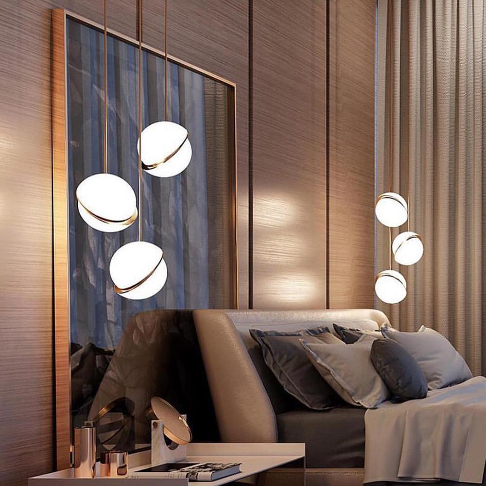 AstralAura | Elegant Crescent Moon Pendant Illumination