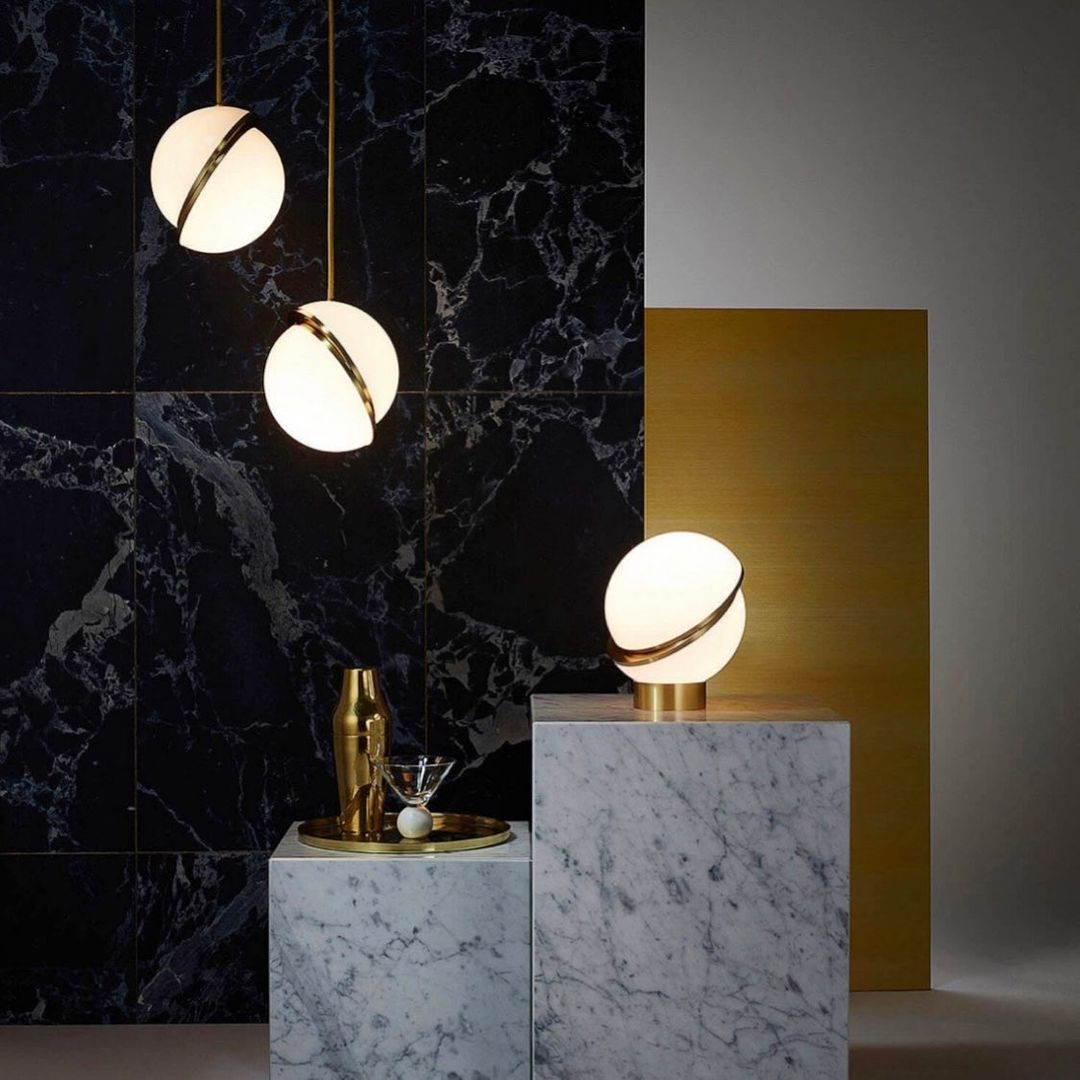 AstralAura | Elegant Crescent Moon Pendant Illumination