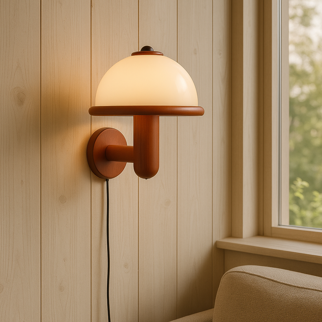 Aurisca | Minimalist Mushroom Wall Lamp for Sophisticated Interiors