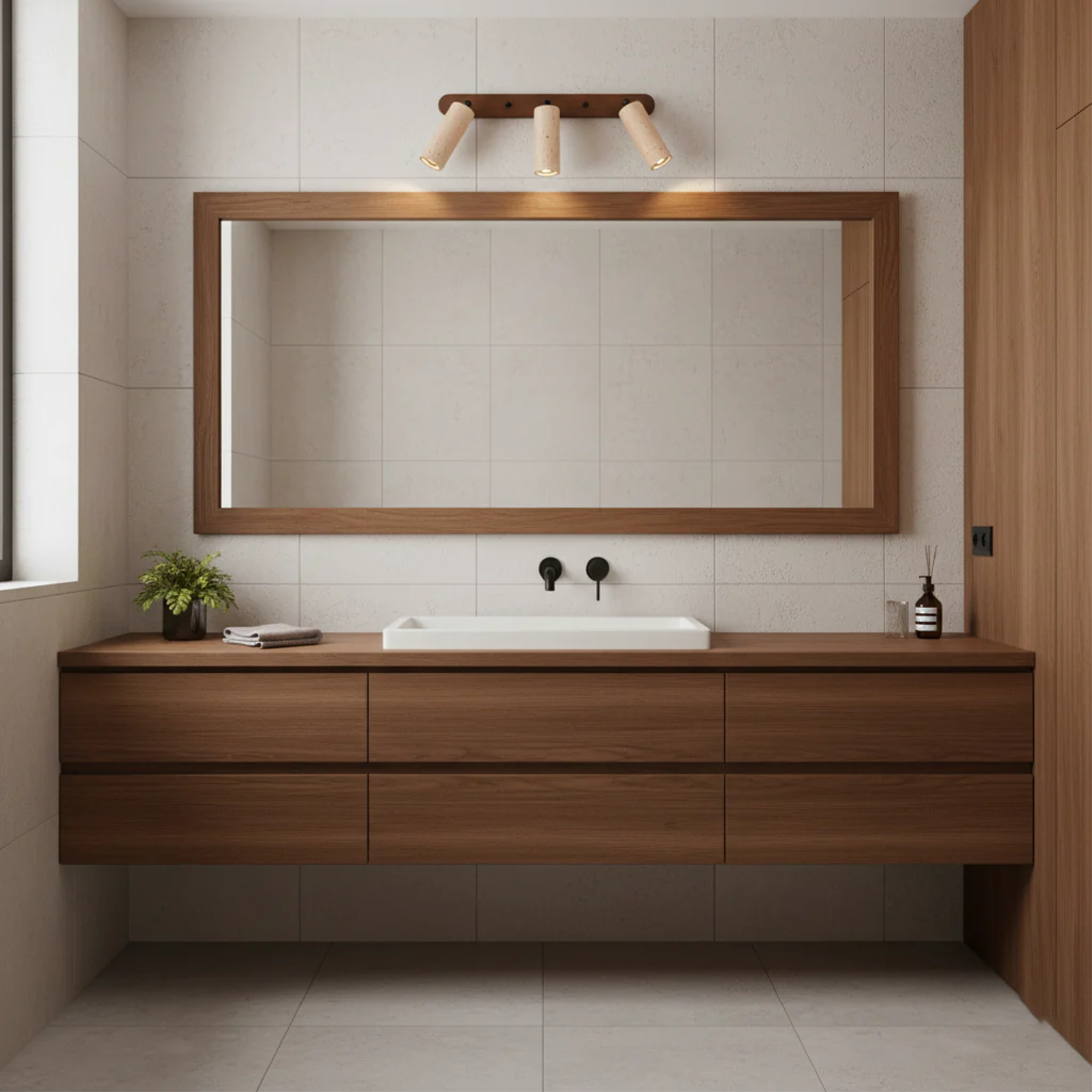 Aurivon | Travertine Swivel Wall Lamp with a Touch of Retro Charm