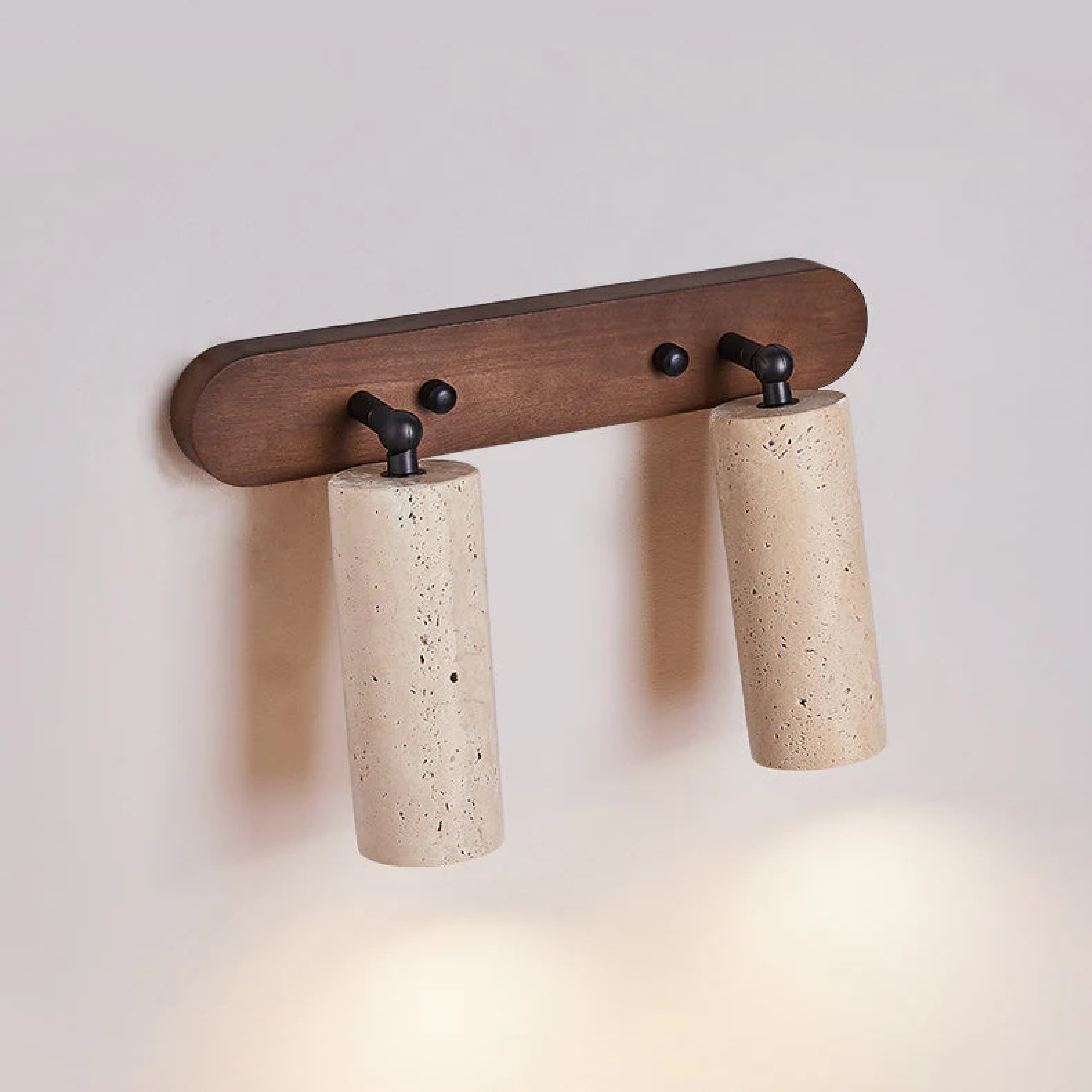 Aurivon | Travertine Swivel Wall Lamp with a Touch of Retro Charm