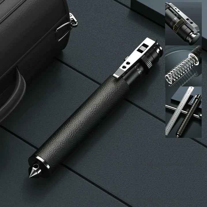 Secure Trek | Automatic Self-Defense Hiking Stick with Ergonomic Handle – Compact Trekking Pole for Safety and Stability
