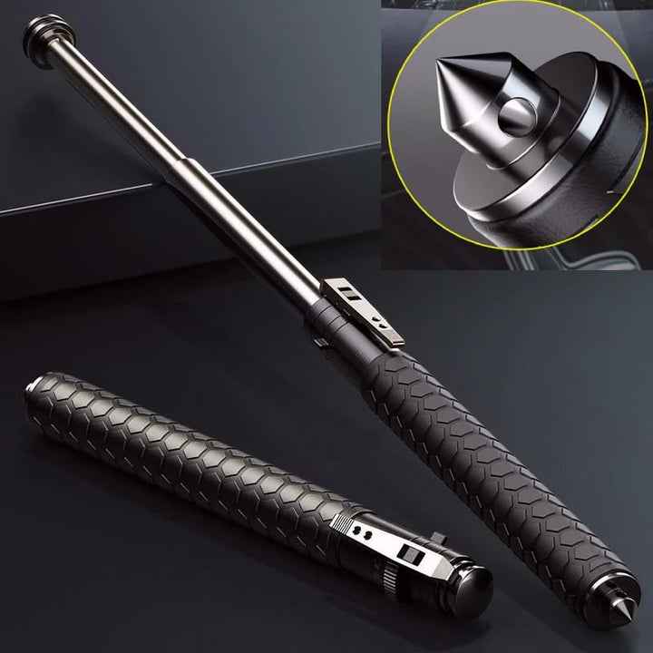 Secure Trek | Automatic Self-Defense Hiking Stick with Ergonomic Handle – Compact Trekking Pole for Safety and Stability