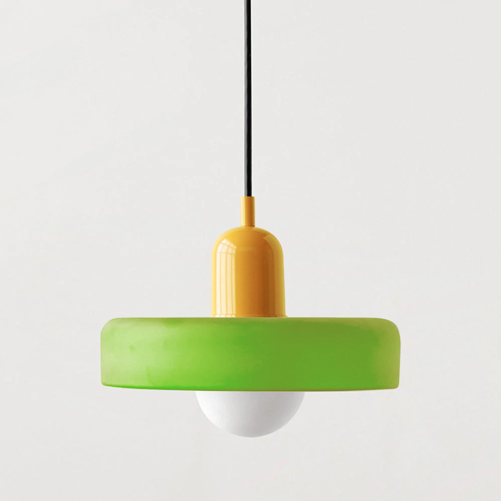 Linea | Bauhaus Colored Glass Pendant Lamp