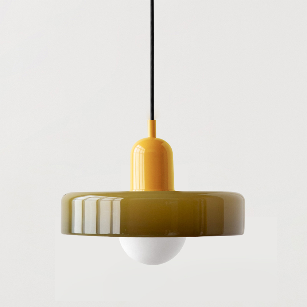 Linea | Bauhaus Colored Glass Pendant Lamp