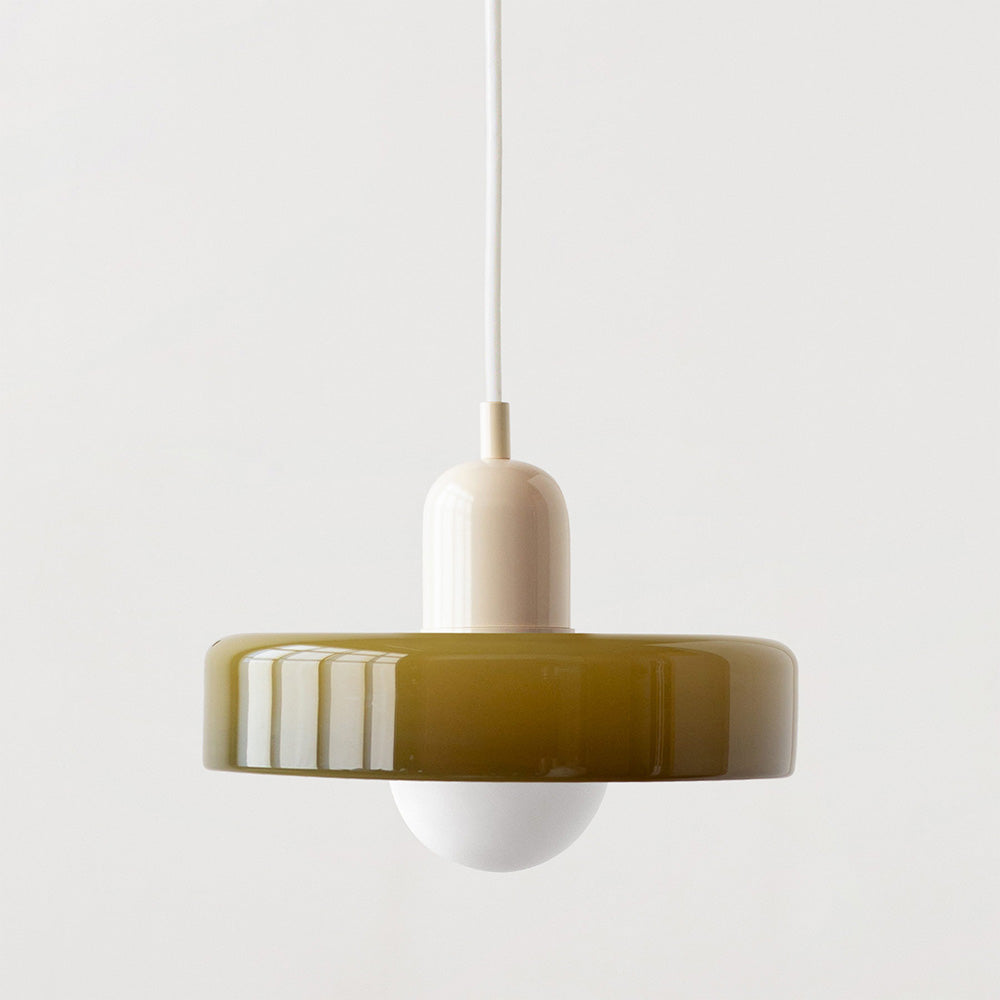 Linea | Bauhaus Colored Glass Pendant Lamp