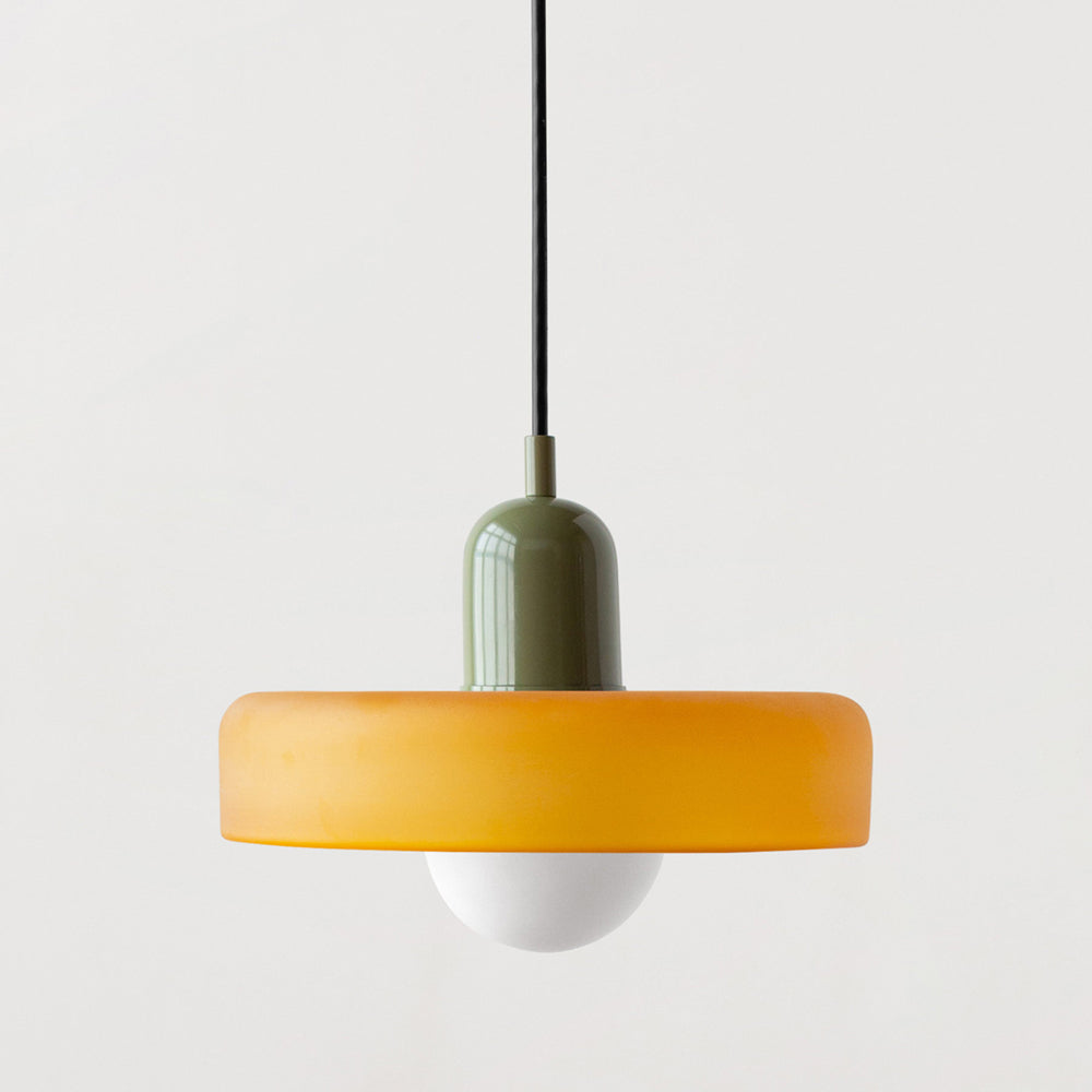 Linea | Bauhaus Colored Glass Pendant Lamp