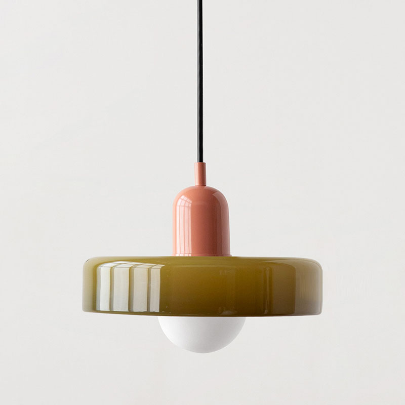 Linea | Bauhaus Colored Glass Pendant Lamp