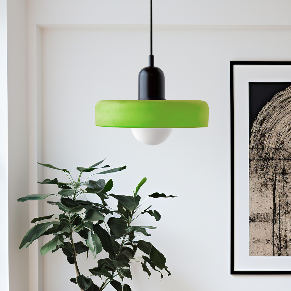 Linea | Bauhaus Colored Glass Pendant Lamp