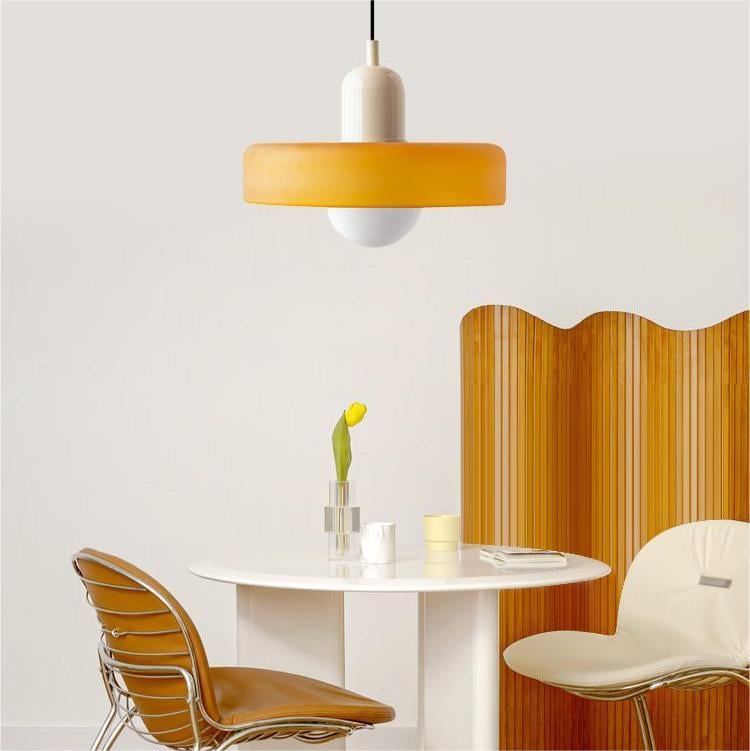 Linea | Bauhaus Colored Glass Pendant Lamp