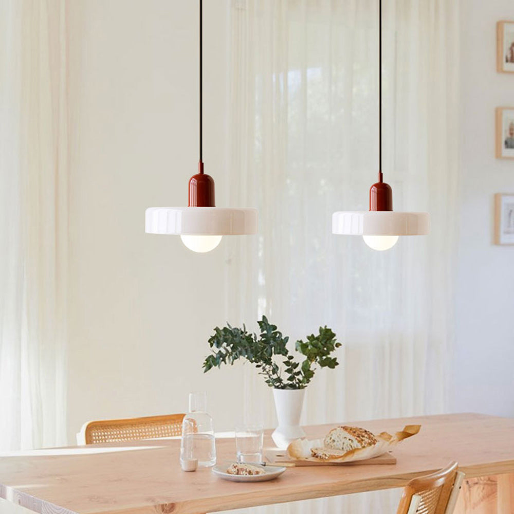 Linea | Bauhaus Colored Glass Pendant Lamp