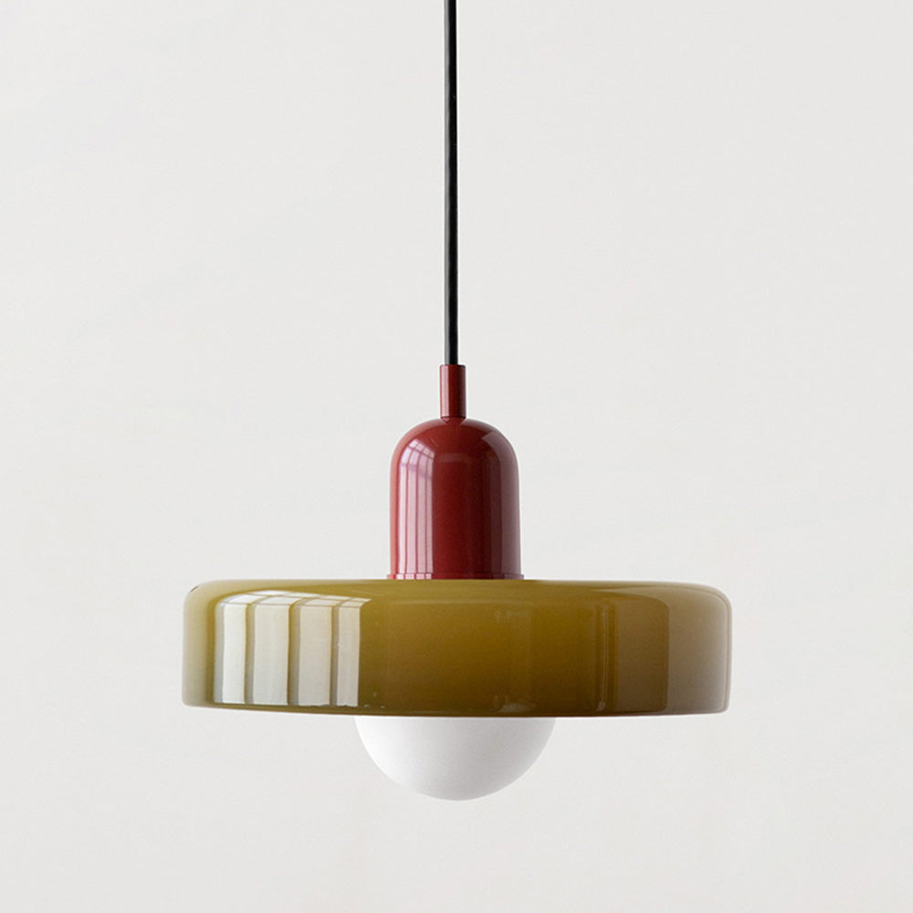 Linea | Bauhaus Colored Glass Pendant Lamp