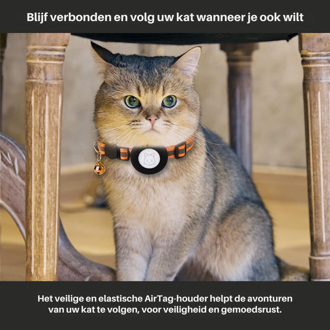 PetJoy | Cat GPS Tracker Collar with Quick Release Closure and Reflective Design for Enhanced Night Visibility