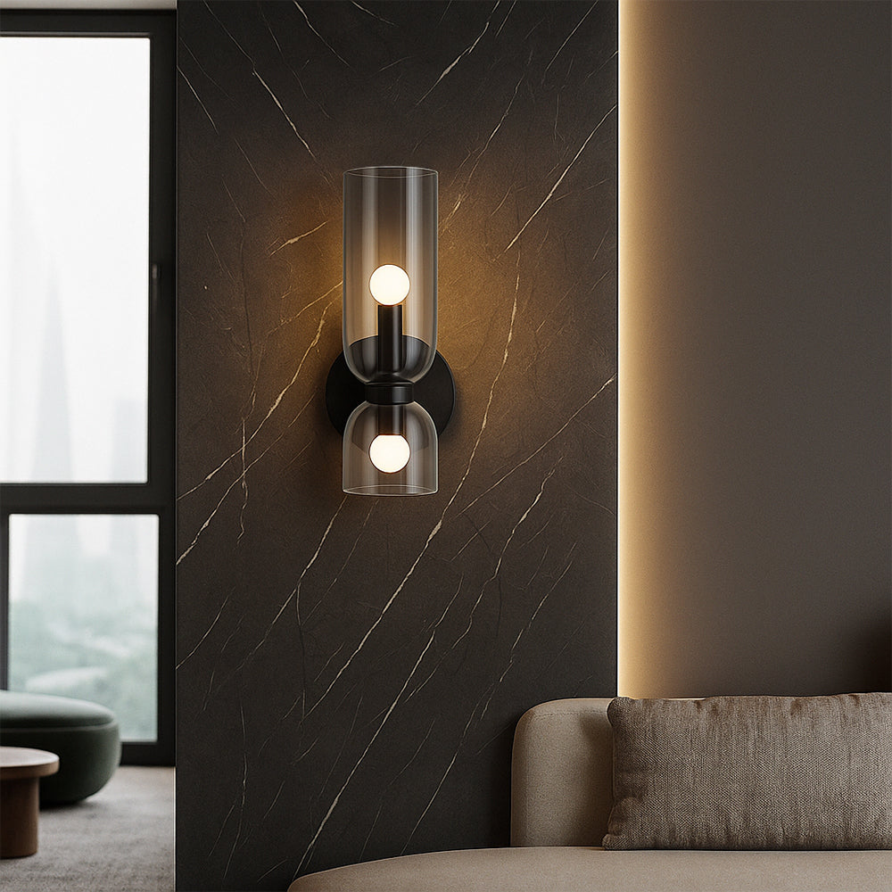 Clarva | Modern Sculptural Glass Wall Light for Stylish Interiors