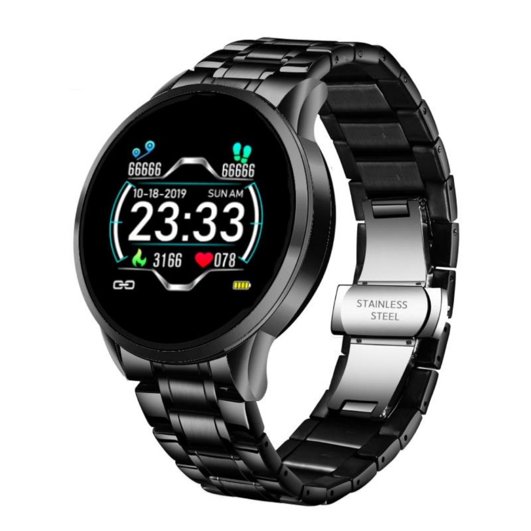 FlowTime | Classic Health Smartwatch with Notifications & Water Resistance