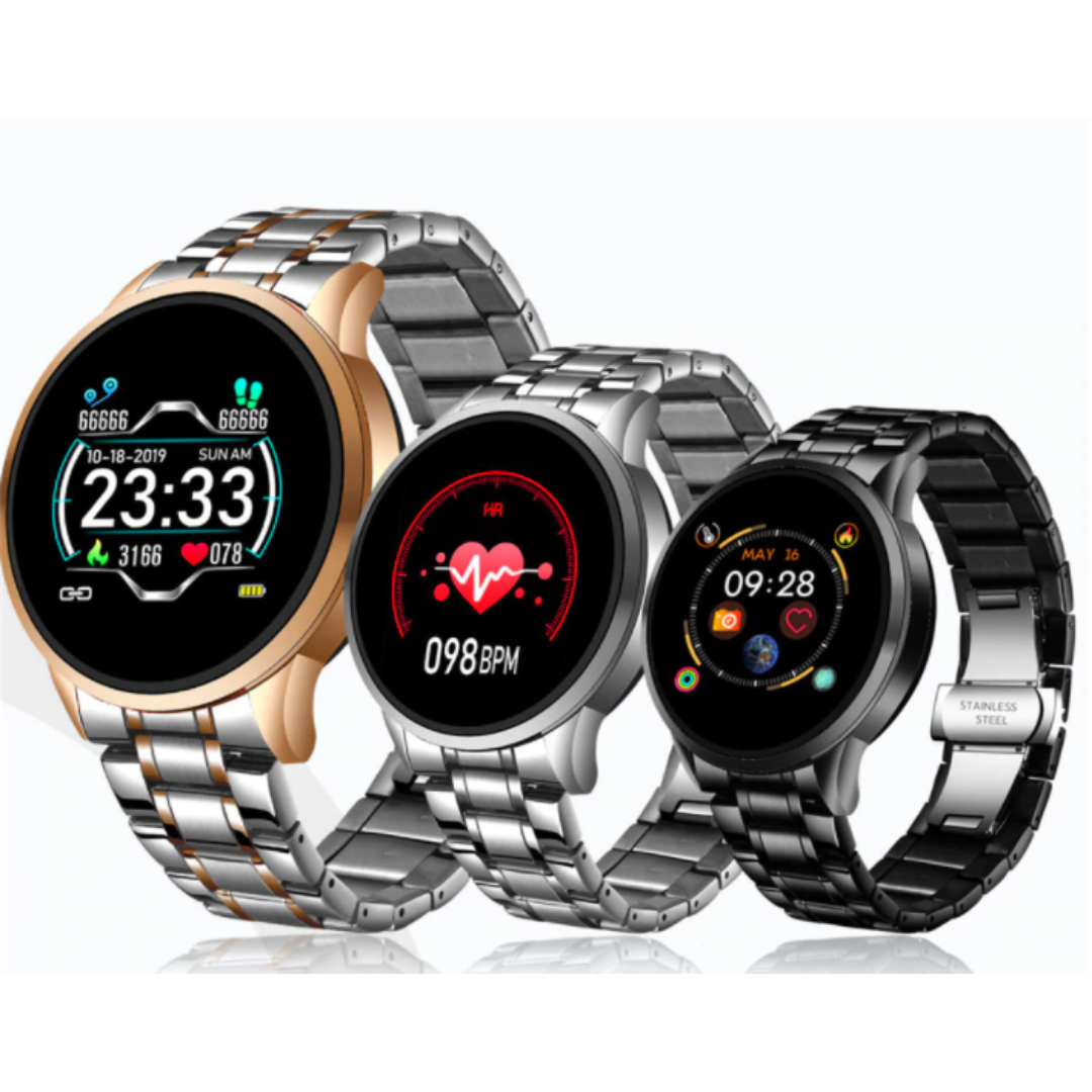 FlowTime | Classic Health Smartwatch with Notifications & Water Resistance