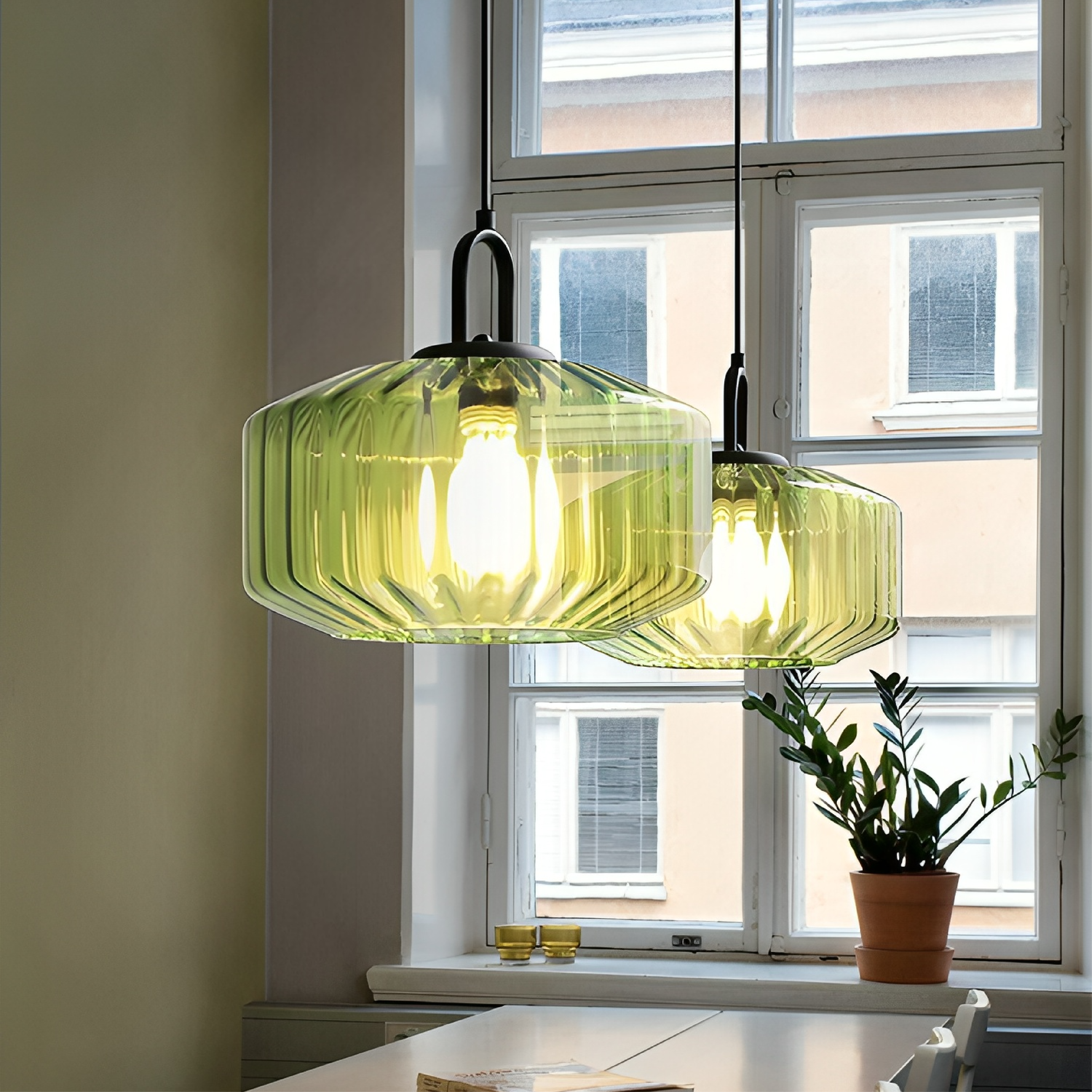Lightra | Colored Glass Pendant Lamp for Lively Ambience