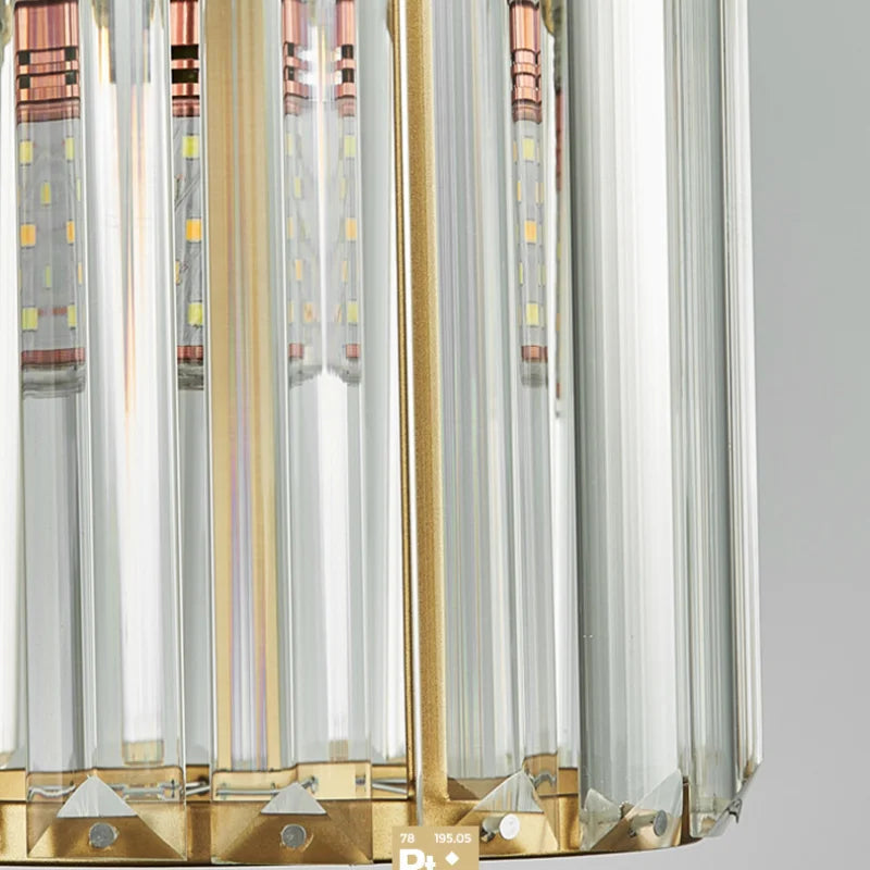 CrystalHaven | Minimalist K9 Crystal Pendant Lamp