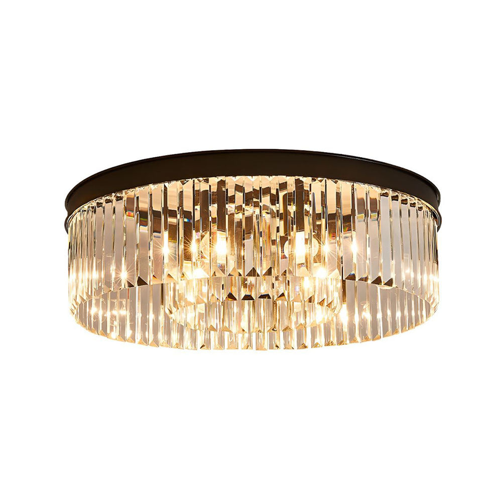 Clarune | Minimalist Crystal Flush Ceiling Light for Living Room