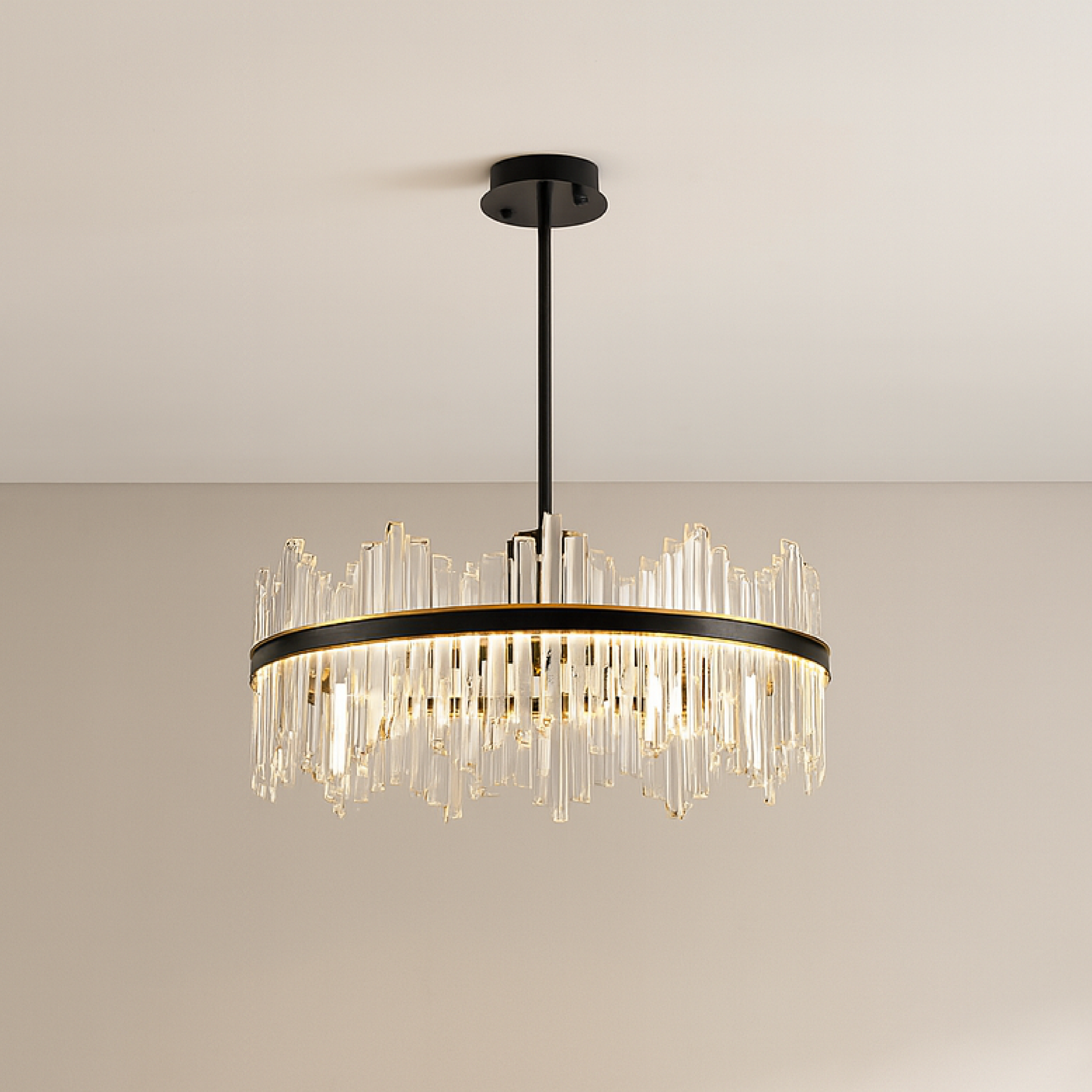 MonteLume | Crystal Black Chandelier Terri