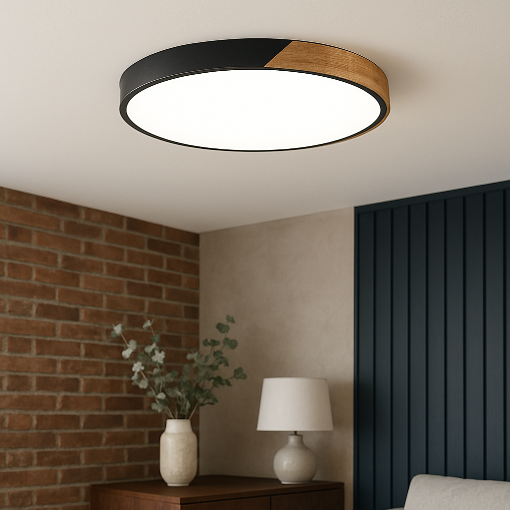Elaris | Nordic-Inspired Wooden Ceiling Lamp for Contemporary Interiors