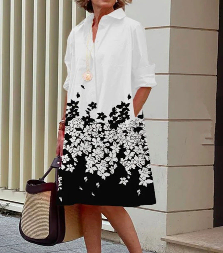 Elegant Casual Printed Women's Midi Dress | Flattering Summer Style for Any Occasion