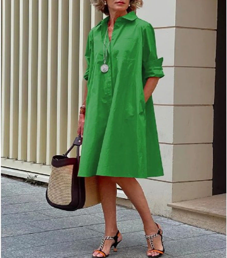 Elegant Casual Printed Women's Midi Dress | Flattering Summer Style for Any Occasion