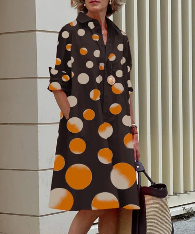 Elegant Casual Printed Women's Midi Dress | Flattering Summer Style for Any Occasion