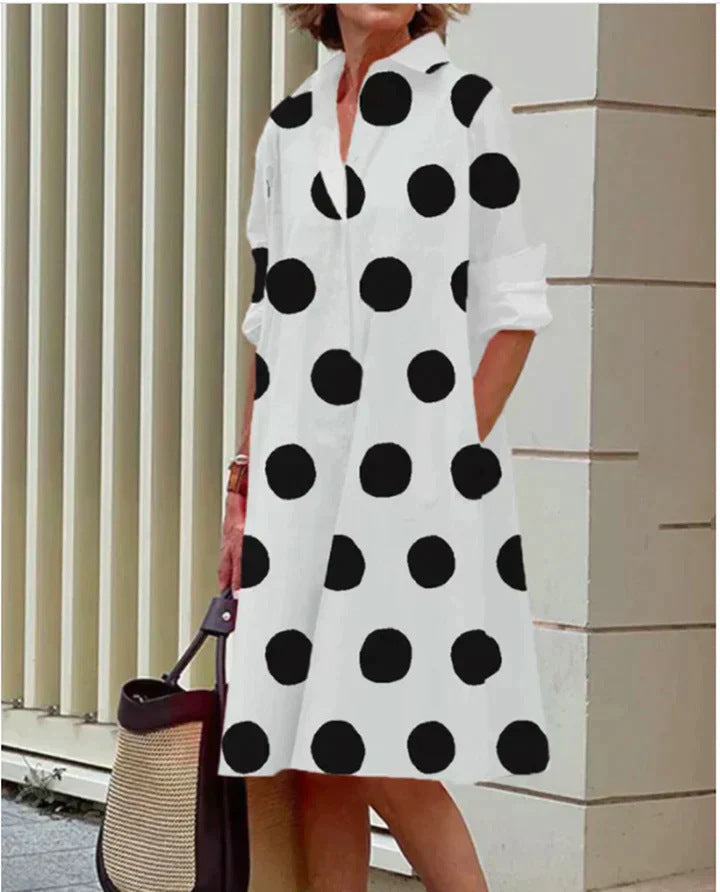 Elegant Casual Printed Women's Midi Dress | Flattering Summer Style for Any Occasion