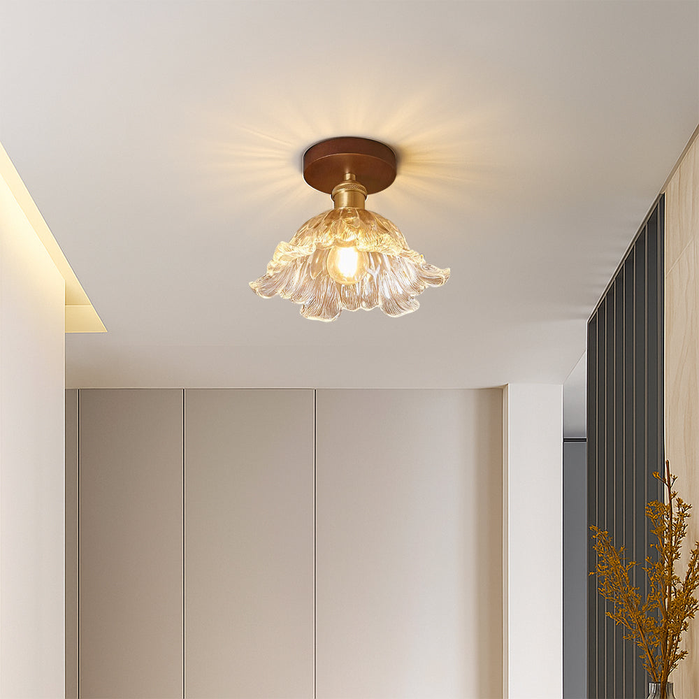 DahliaBloom | Flower Glass Ceiling Lamp