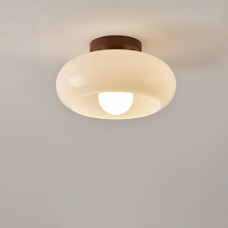Quartzel | French Bauhaus Cream Ceiling Lamp