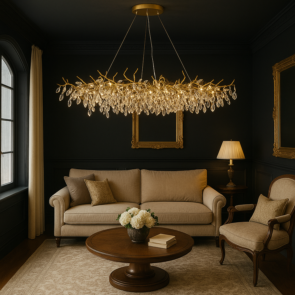 Luxvia | French Style Glass Chandelier with Modern Touch
