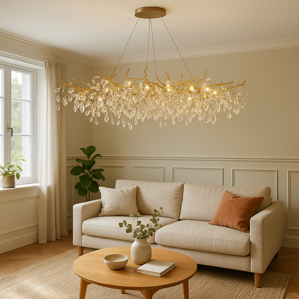 Luxvia | French Style Glass Chandelier with Modern Touch