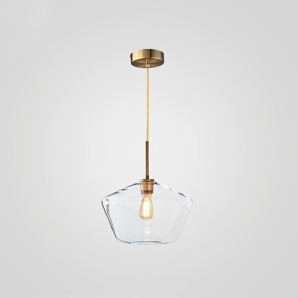 Luminth | Glass Pendant Light with Industrial Vintage Style
