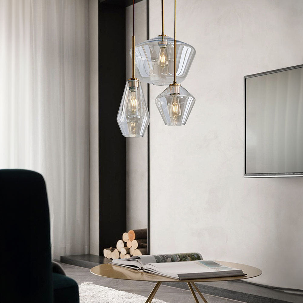 Luminth | Glass Pendant Light with Industrial Vintage Style