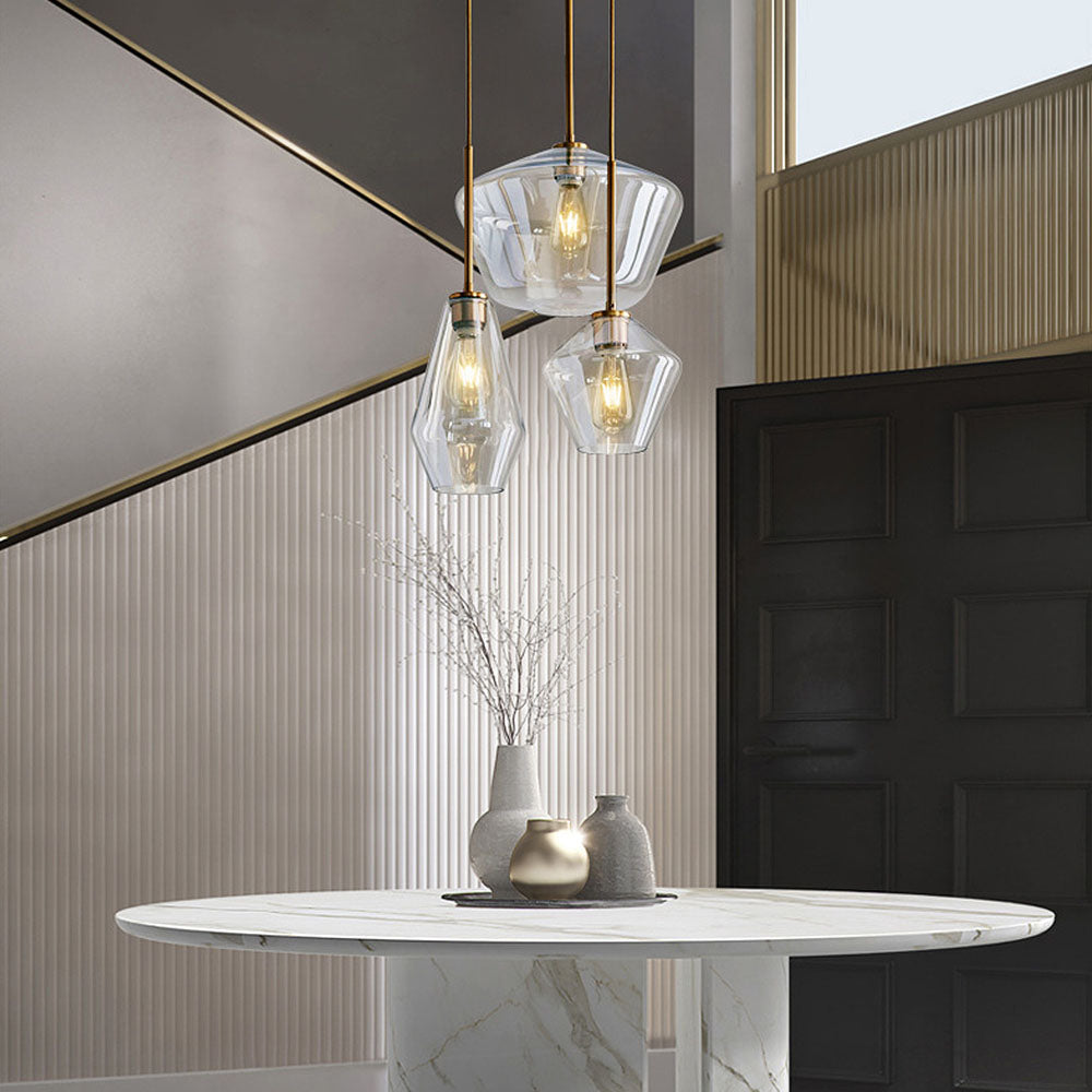 Luminth | Glass Pendant Light with Industrial Vintage Style