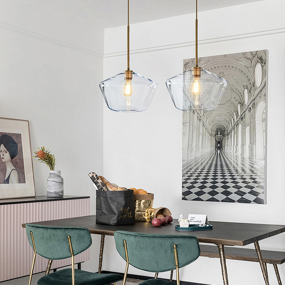 Luminth | Glass Pendant Light with Industrial Vintage Style