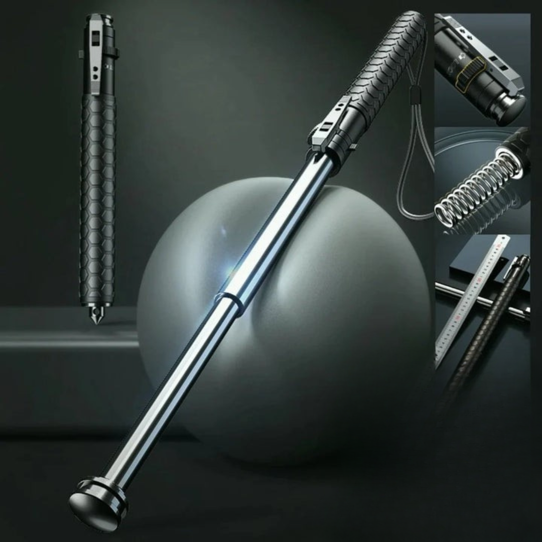 GuardStride | Automatic Self-Defense Hiking Pole for Outdoor Safety