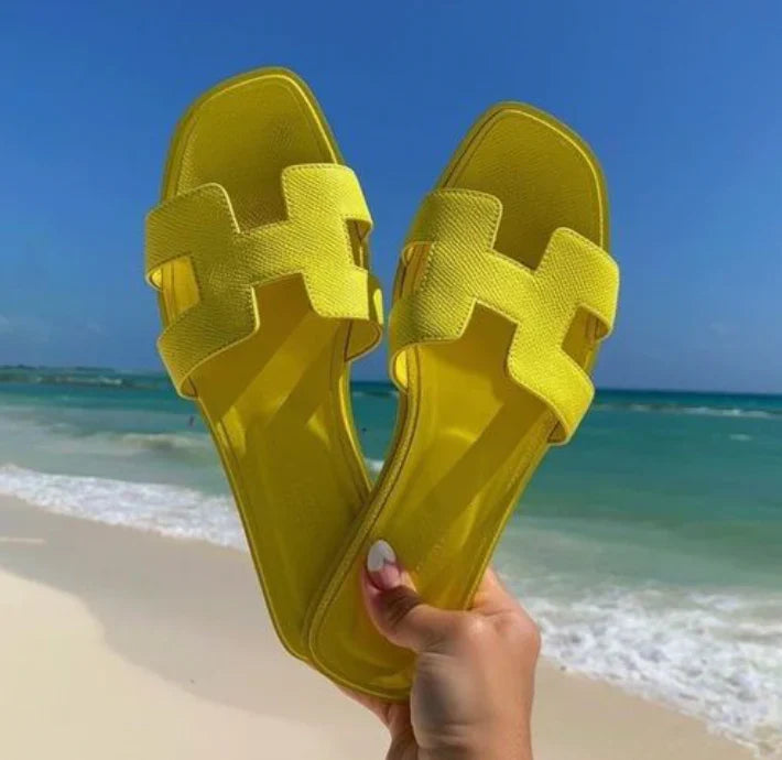 H Sandal | Classic Elegance of H-Design Leather Sandals
