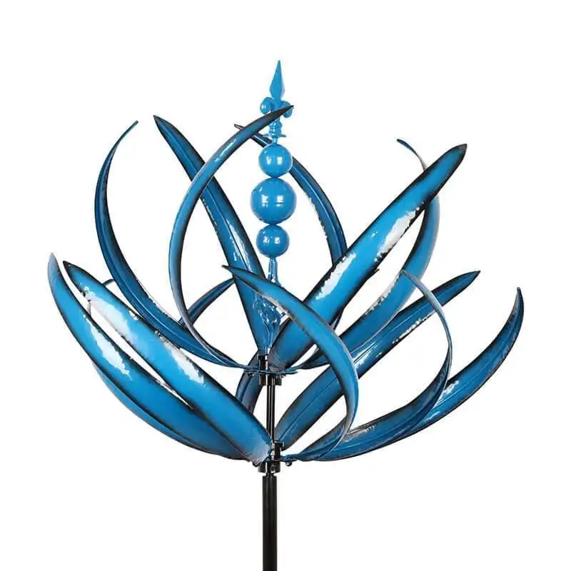 Harlow Wind-Driven Kinetic Art Sculpture | Artistic Metal Garden Spinner