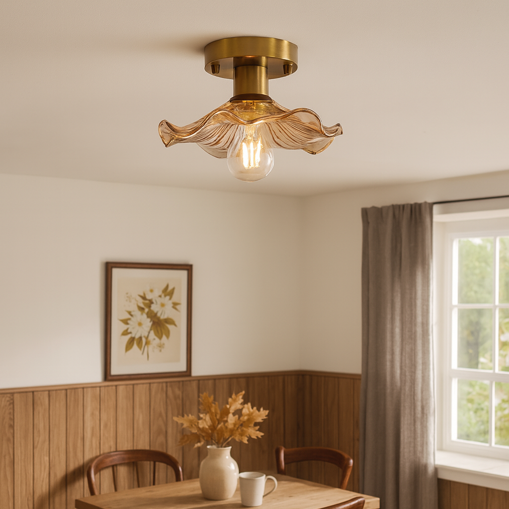 PetalGlow | Modern Hibiscus Ceiling Lamp