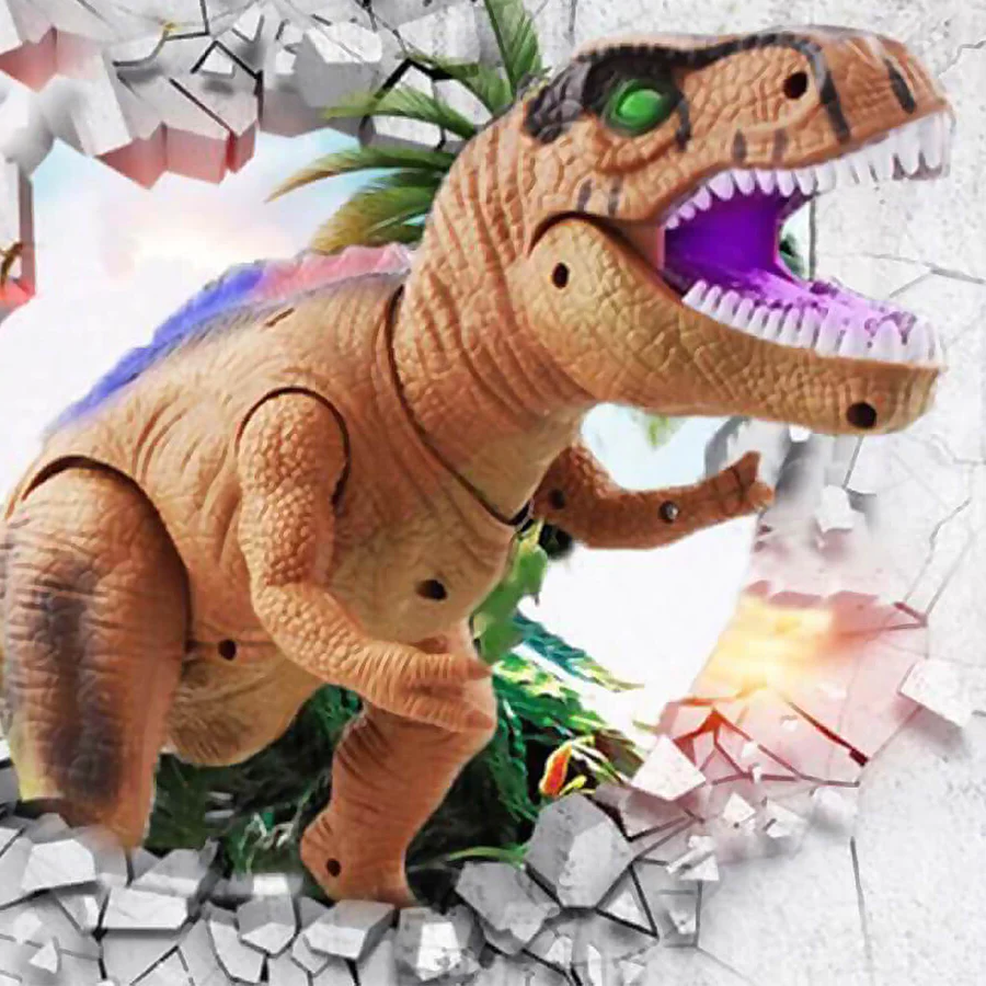 Interactive Remote Control Dinosaur | Walking, Roaring, and Light-Up Dino Toy for Boys and Girls