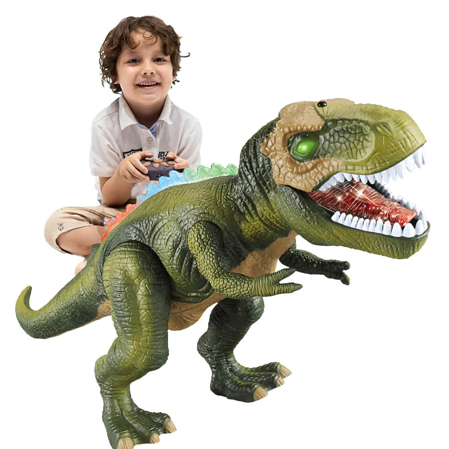 Interactive Remote Control Dinosaur | Walking, Roaring, and Light-Up Dino Toy for Boys and Girls